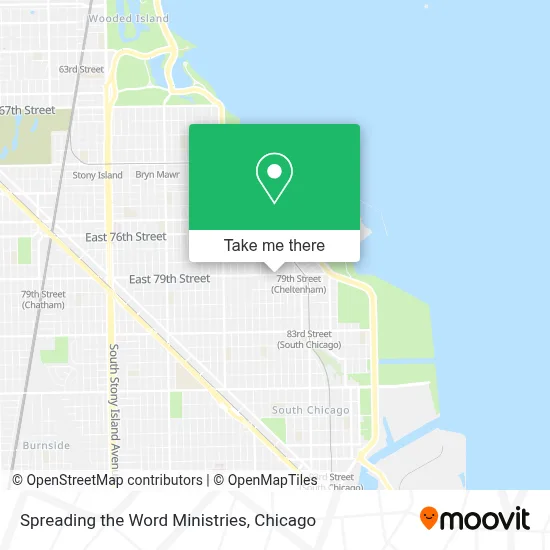 Spreading the Word Ministries map