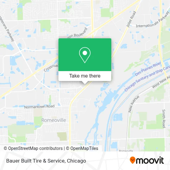 Bauer Built Tire & Service map