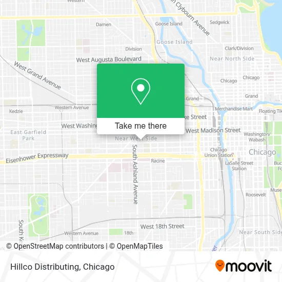 Hillco Distributing map