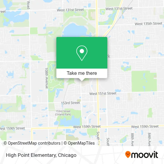 High Point Elementary map