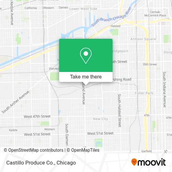 Castillo Produce Co. map