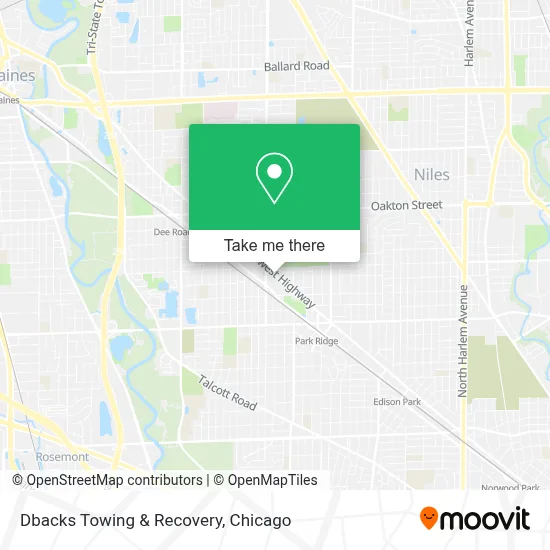 Dbacks Towing & Recovery map