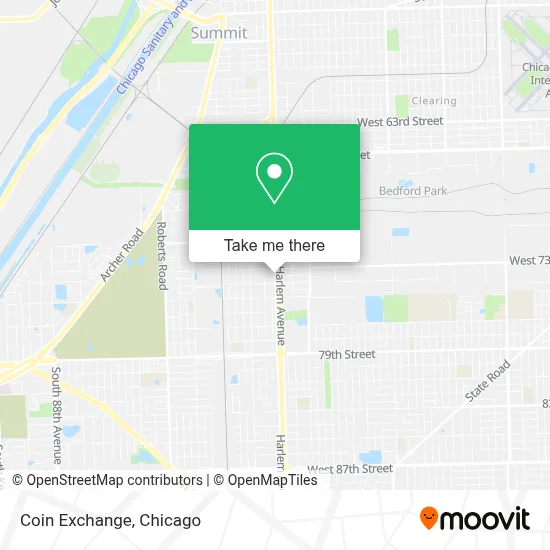 Coin Exchange map