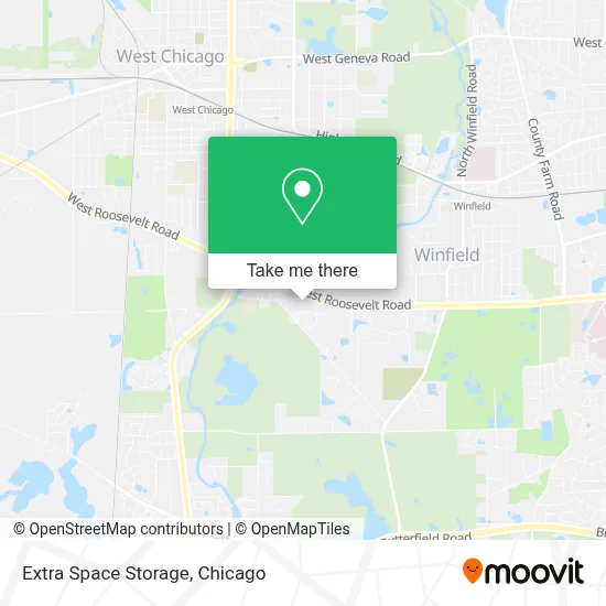 Extra Space Storage map