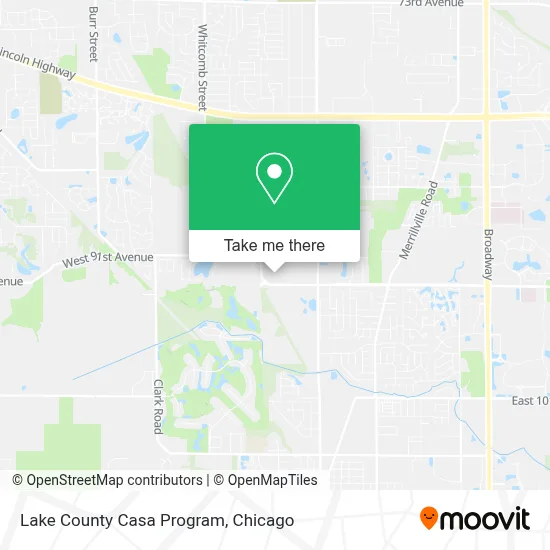 Lake County Casa Program map