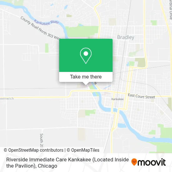 Riverside Immediate Care Kankakee (Located Inside the Pavilion) map