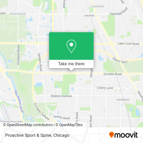 Proactive Sport & Spine map