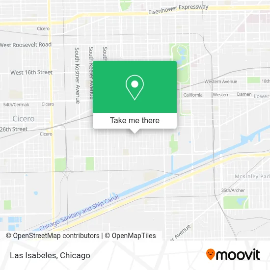 Las Isabeles map