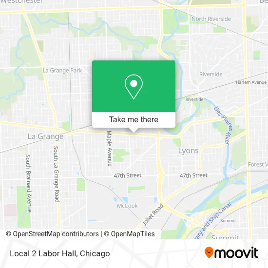 Local 2 Labor Hall map