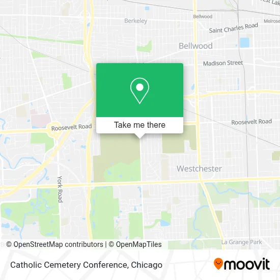 Catholic Cemetery Conference map