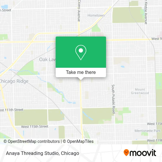 Anaya Threading Studio map