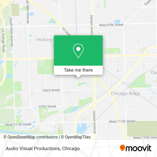 Audio Visual Productions map