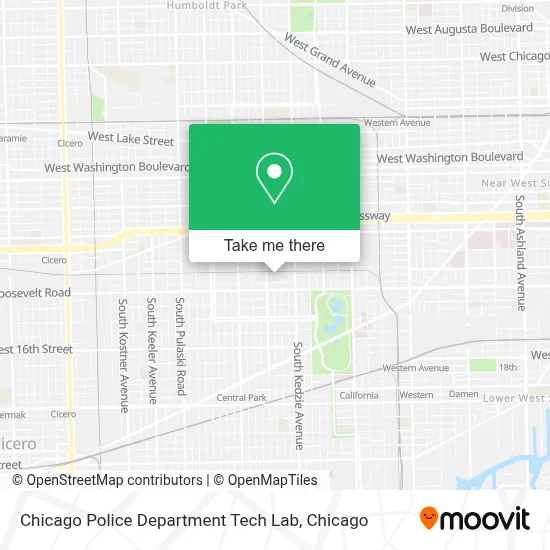 Chicago Police Department Tech Lab map