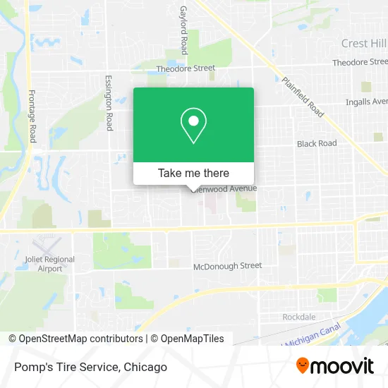 Pomp's Tire Service map