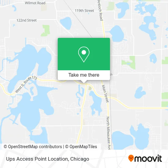 Ups Access Point Location map