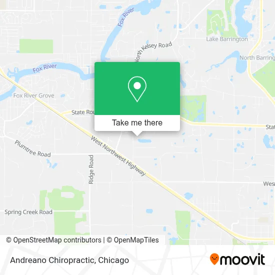 Andreano Chiropractic map