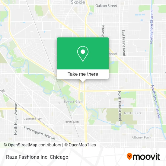 Raza Fashions Inc map