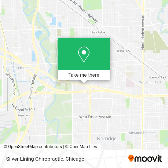 Silver Lining Chiropractic map