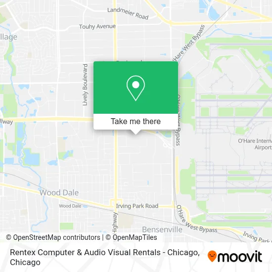 Rentex Computer & Audio Visual Rentals - Chicago map