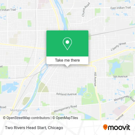 Two Rivers Head Start map
