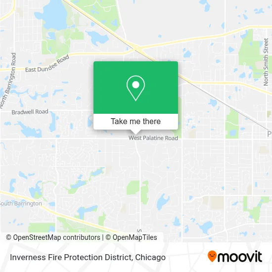Inverness Fire Protection District map
