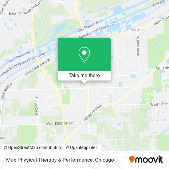 Max Physical Therapy & Performance map