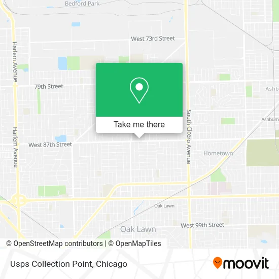 Usps Collection Point map