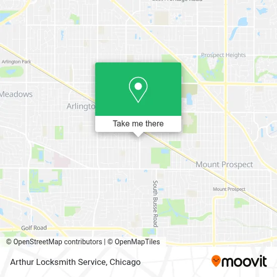 Arthur Locksmith Service map