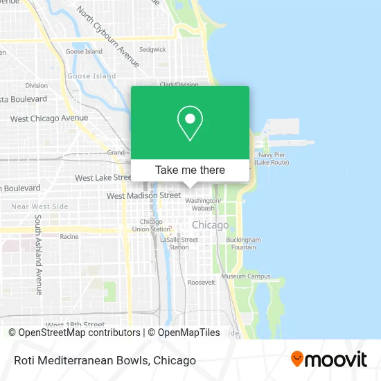 Roti Mediterranean Bowls map