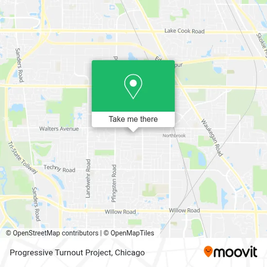 Progressive Turnout Project map
