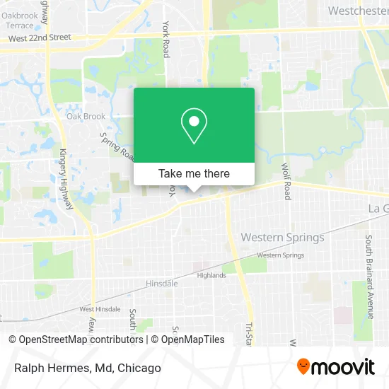 Ralph Hermes, Md map