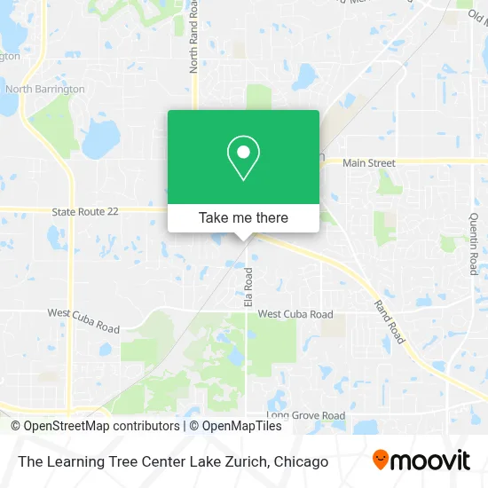 The Learning Tree Center Lake Zurich map