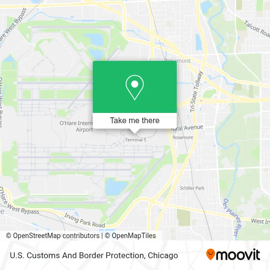 U.S. Customs And Border Protection map