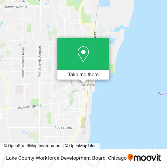 Lake County Workforce Development Board map