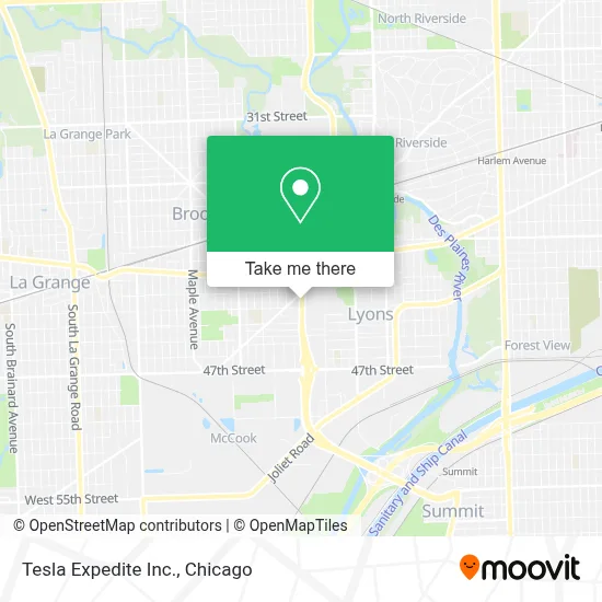 Tesla Expedite Inc. map