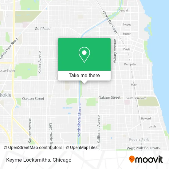 Keyme Locksmiths map