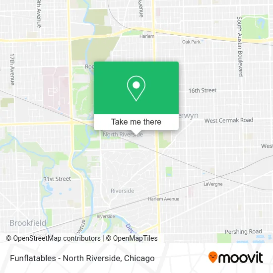 Funflatables - North Riverside map