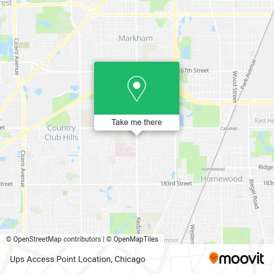 Ups Access Point Location map