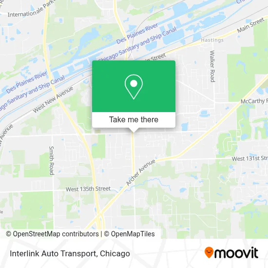 Interlink Auto Transport map
