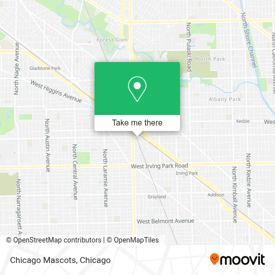 Chicago Mascots map