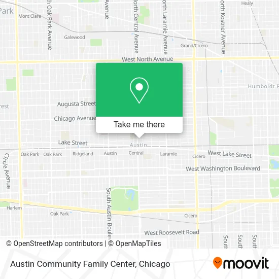 Austin Community Family Center map