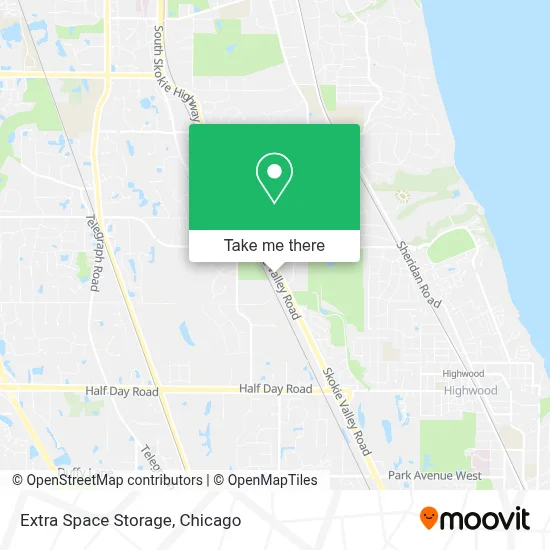 Extra Space Storage map