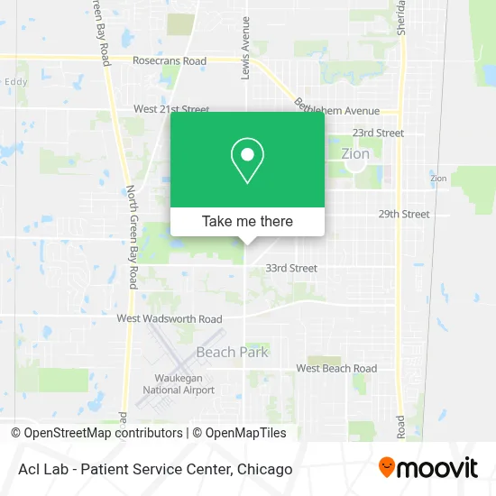 Acl Lab - Patient Service Center map