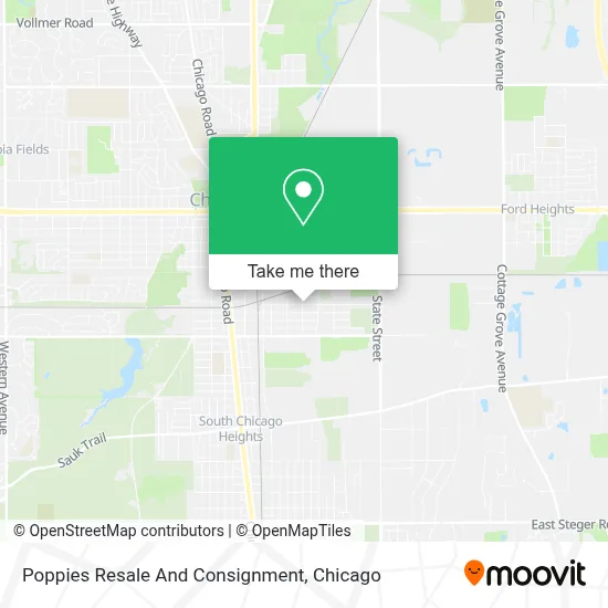 Poppies Resale And Consignment map