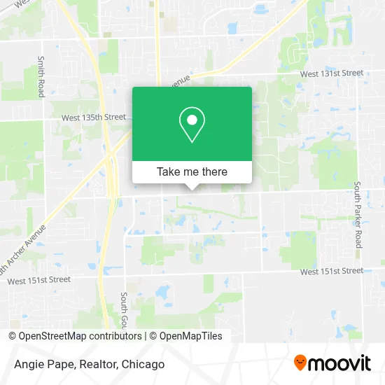 Angie Pape, Realtor map