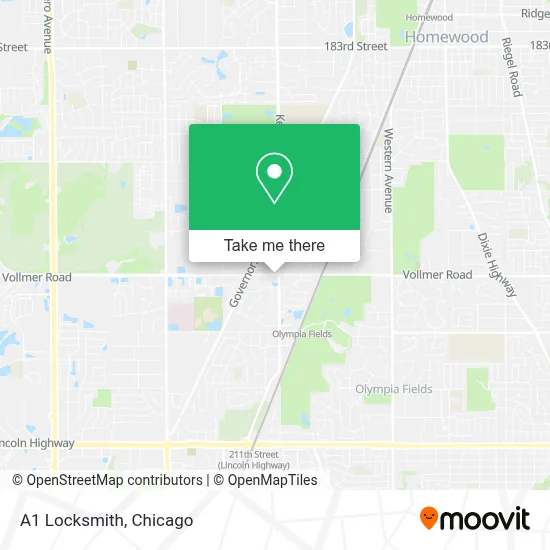 A1 Locksmith map