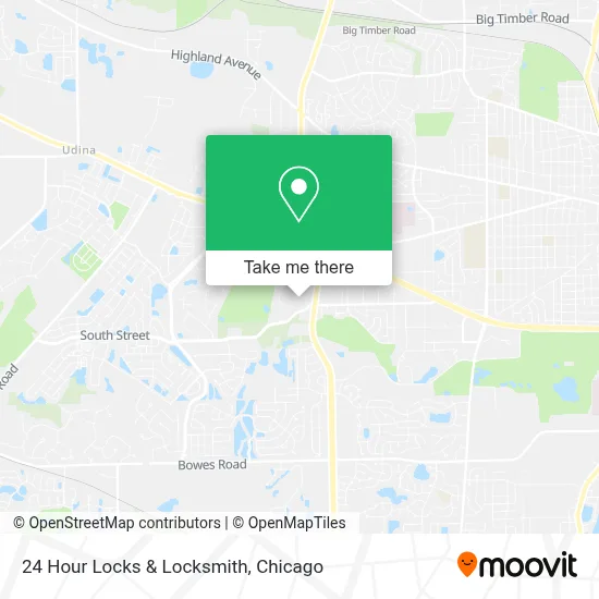 24 Hour Locks & Locksmith map