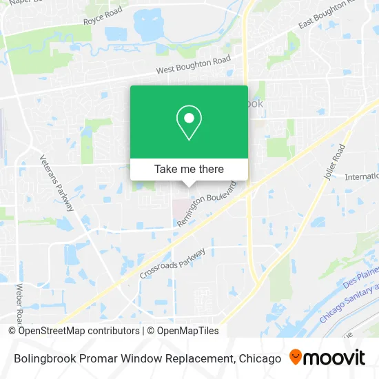 Bolingbrook Promar Window Replacement map