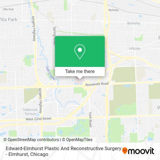 Edward-Elmhurst Plastic And Reconstructive Surgery - Elmhurst map