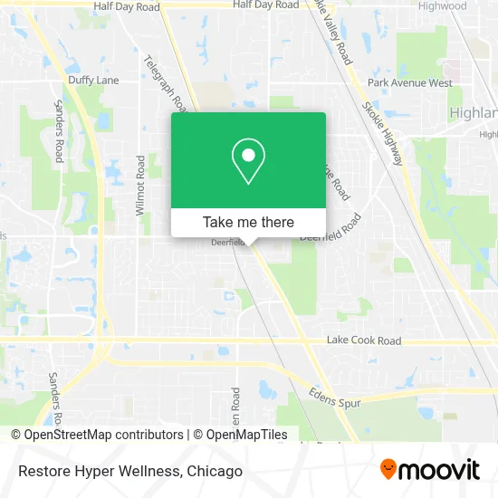 Restore Hyper Wellness map